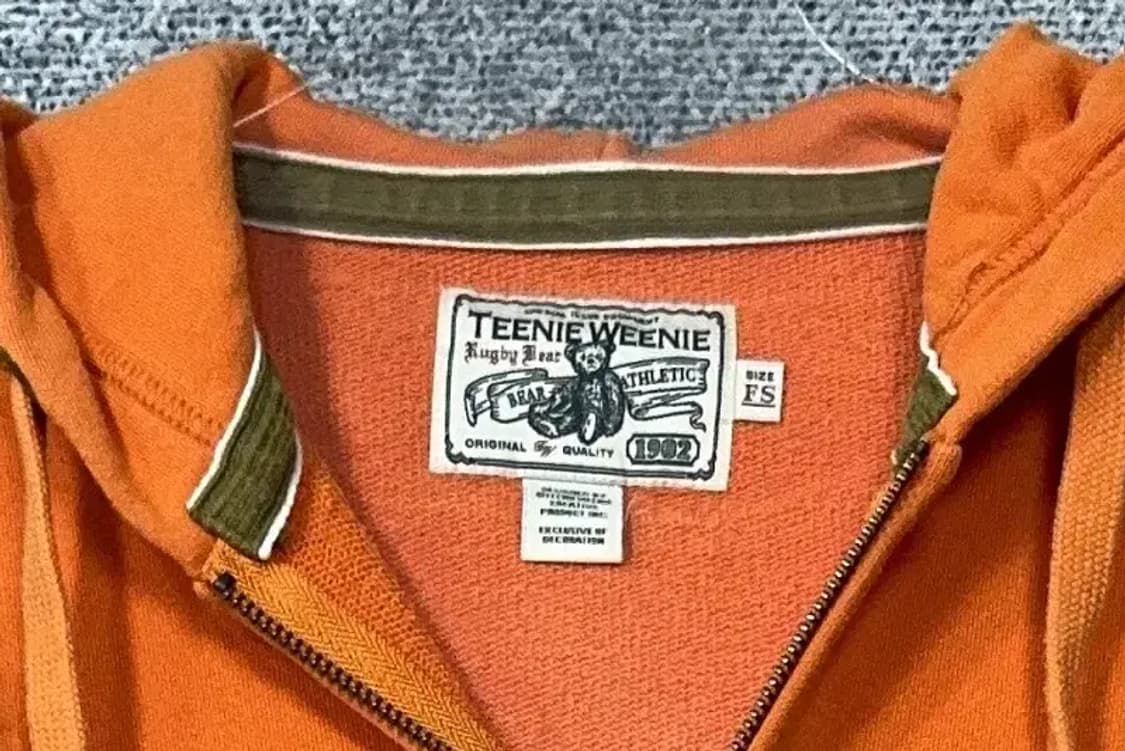 티니위니 오렌지 베어 로고 후드 집업 FS 상품이미지5