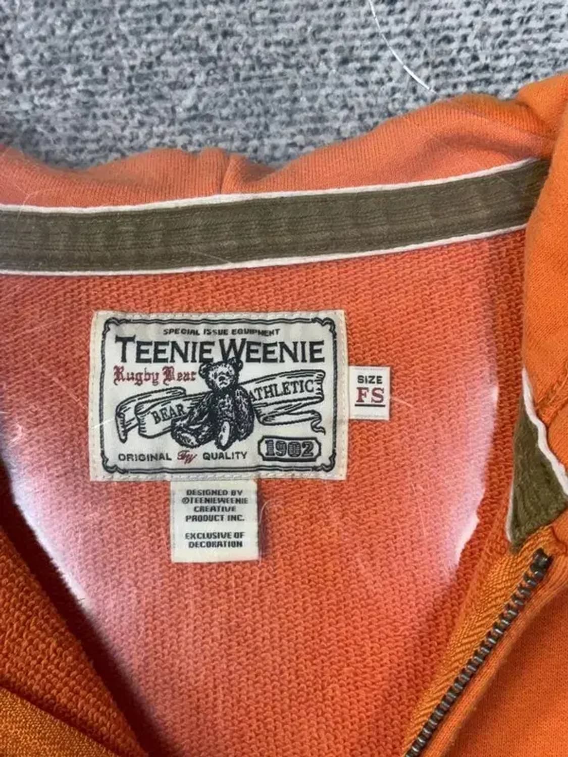 티니위니 오렌지 베어 로고 후드 집업 FS 상품이미지7