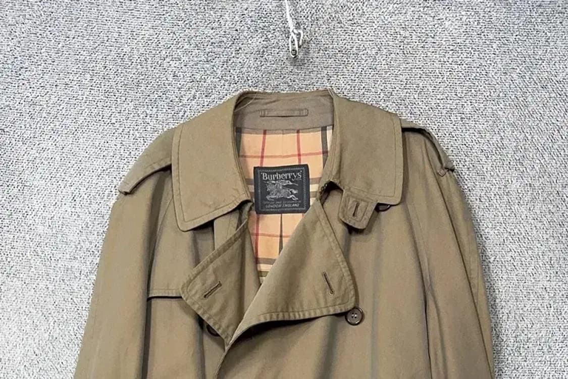 버버리 빈티지 더블 트렌치 코트 XL 상품이미지3
