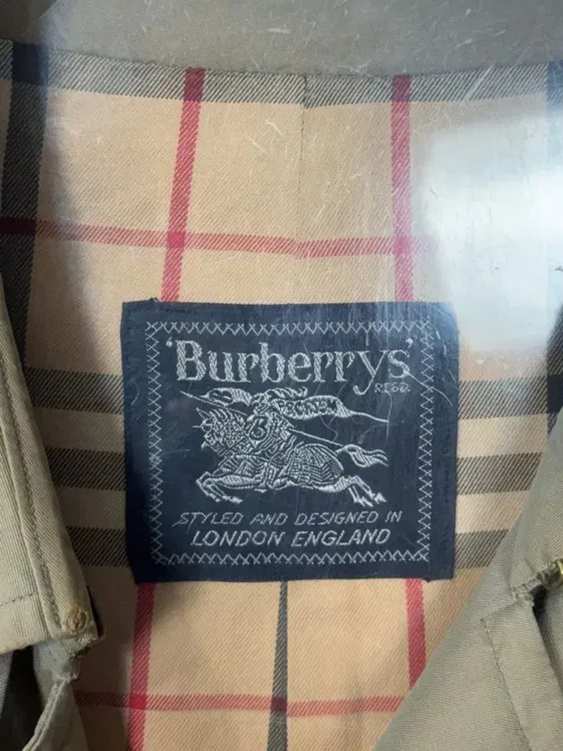 버버리 빈티지 더블 트렌치 코트 XL 상품이미지8