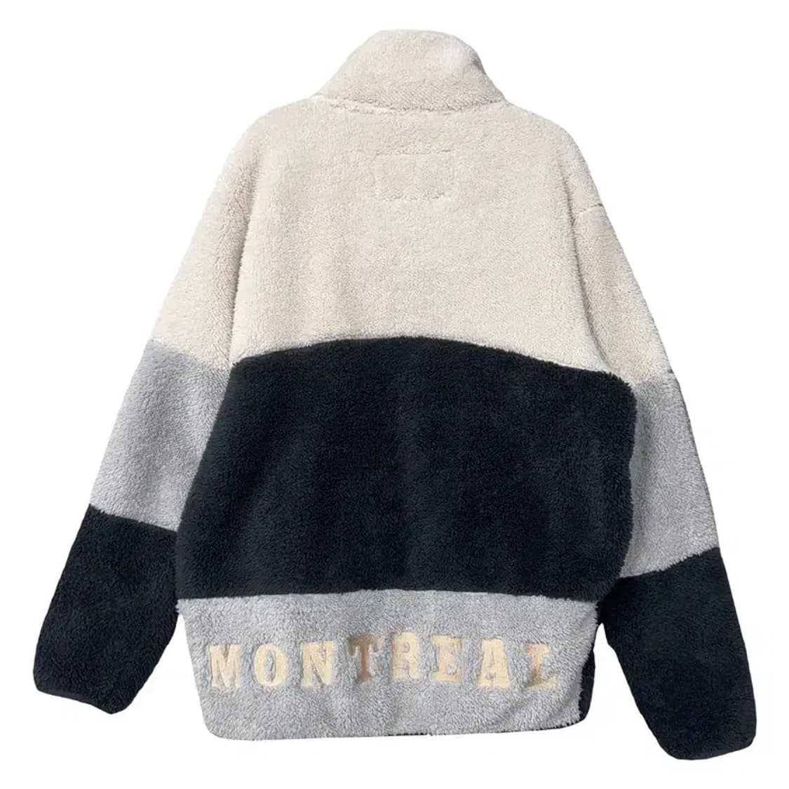 노이즈 베이지 투톤 뽀글이 후리스 S/P 상품이미지2