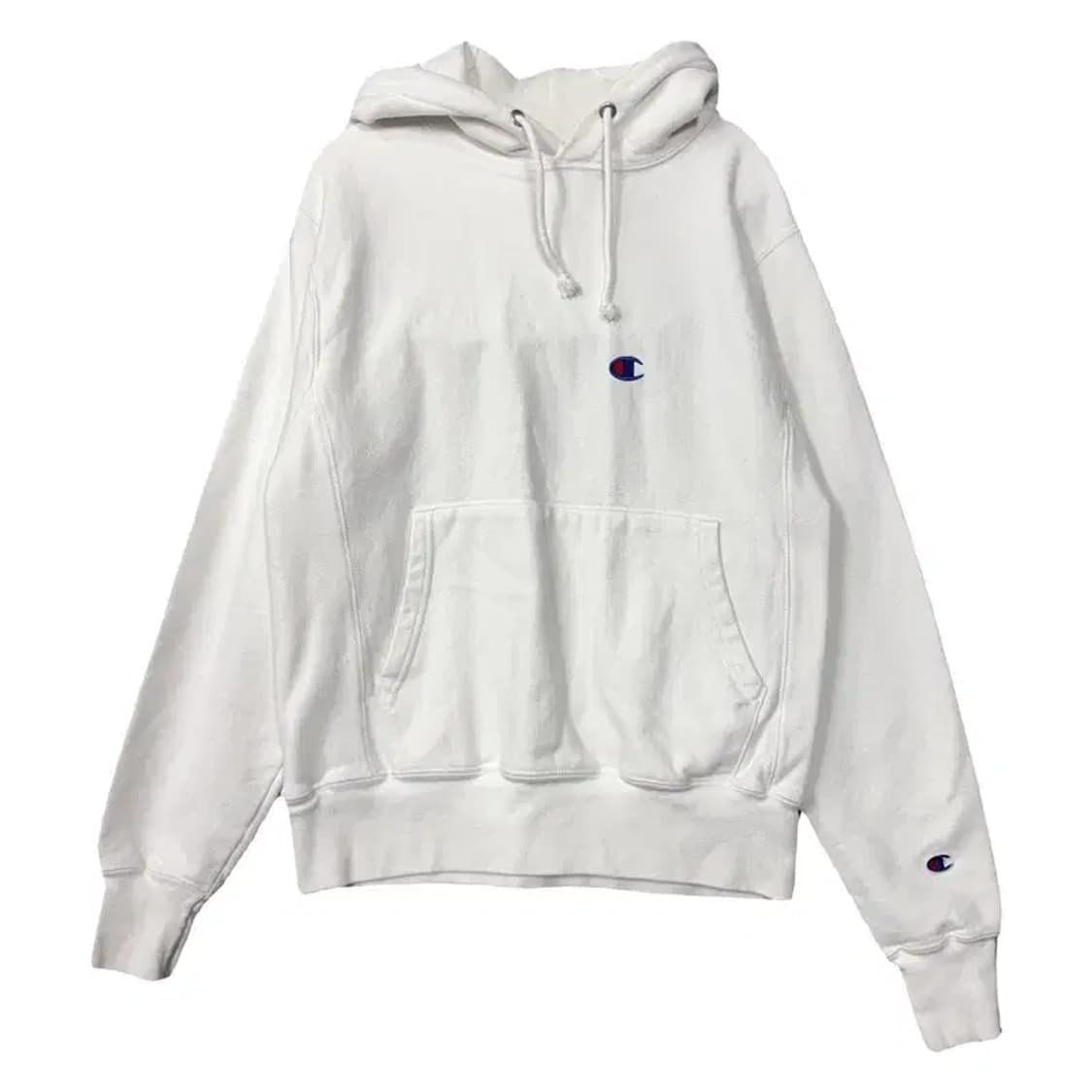 챔피온 화이트 리버스 위브 스웻셔츠 SMALL 상품이미지1