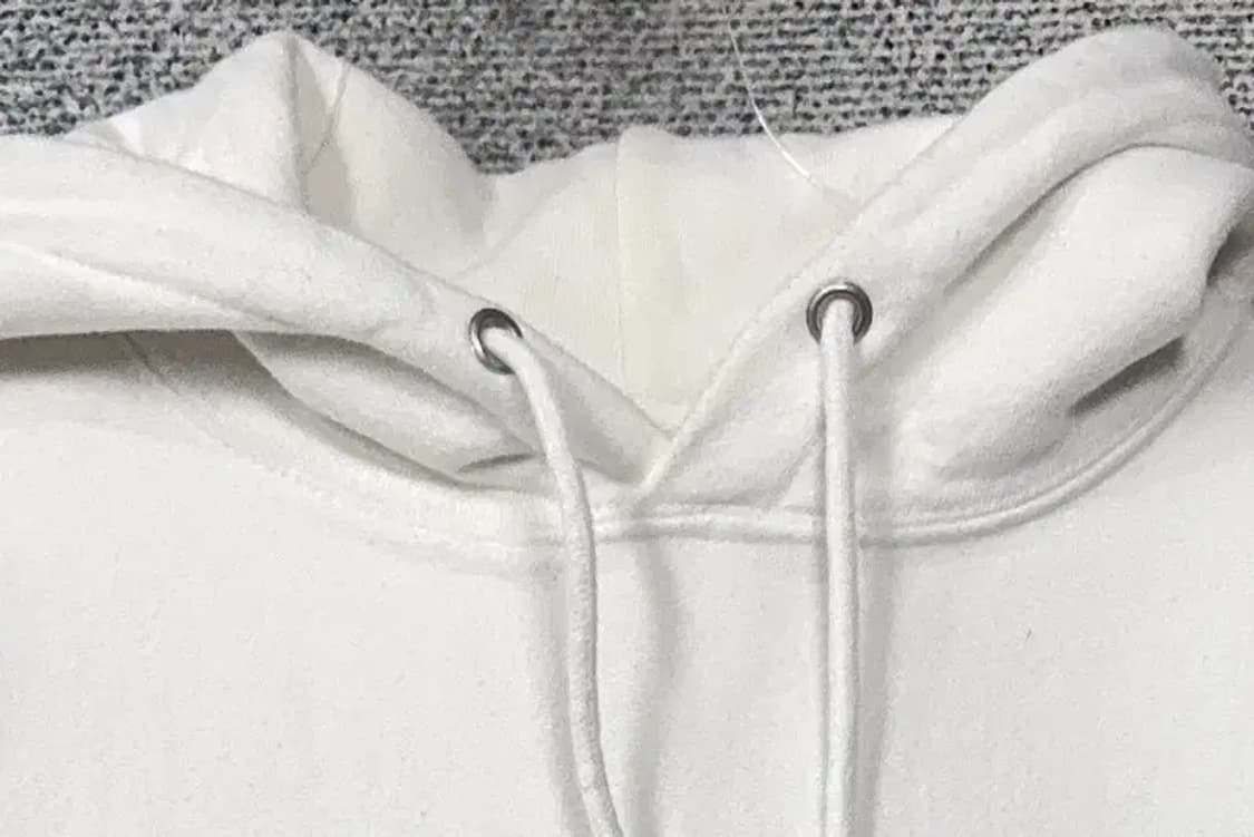 챔피온 화이트 리버스 위브 스웻셔츠 SMALL 상품이미지5