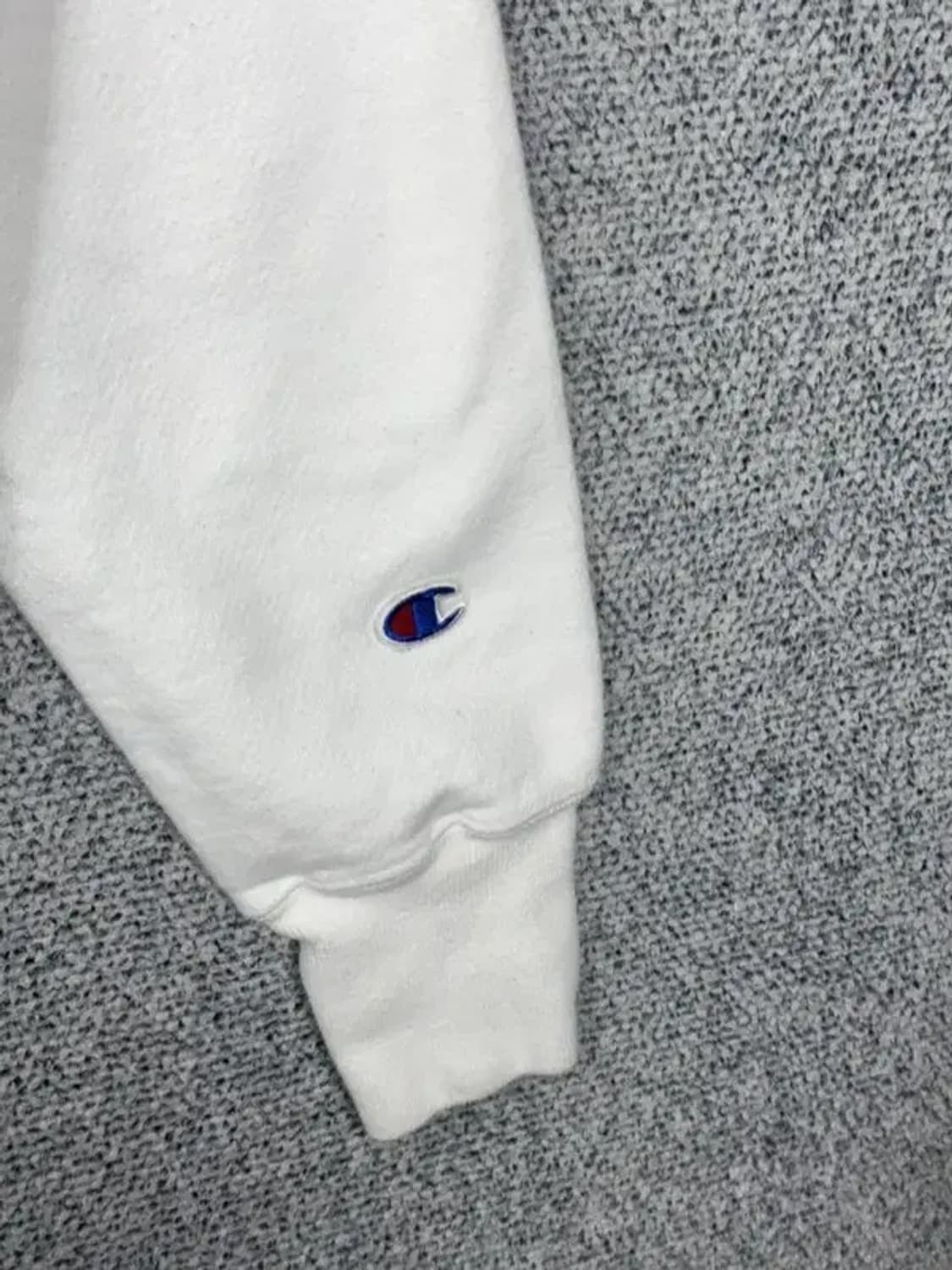 챔피온 화이트 리버스 위브 스웻셔츠 SMALL 상품이미지7