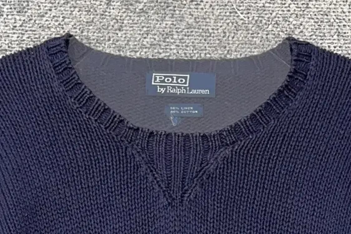 폴로 두산 네이비 캐주얼 니트 L 상품이미지5