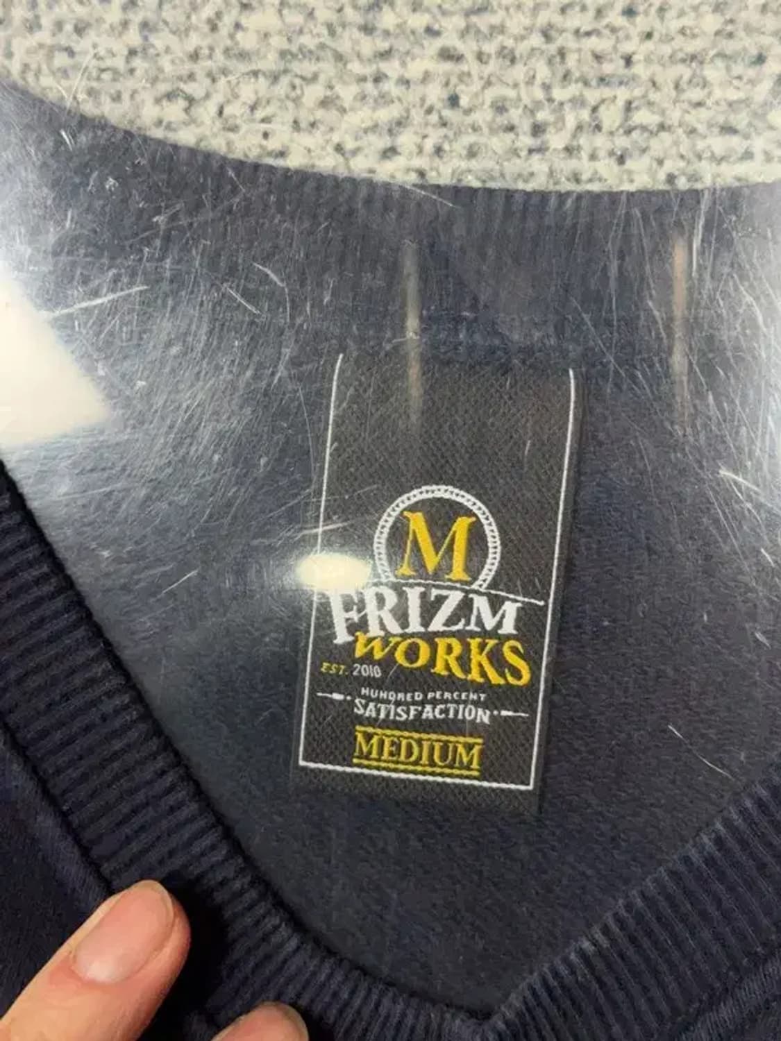 프리즘웍스 네이비 캐주얼 맨투맨 MEDIUM 상품이미지6