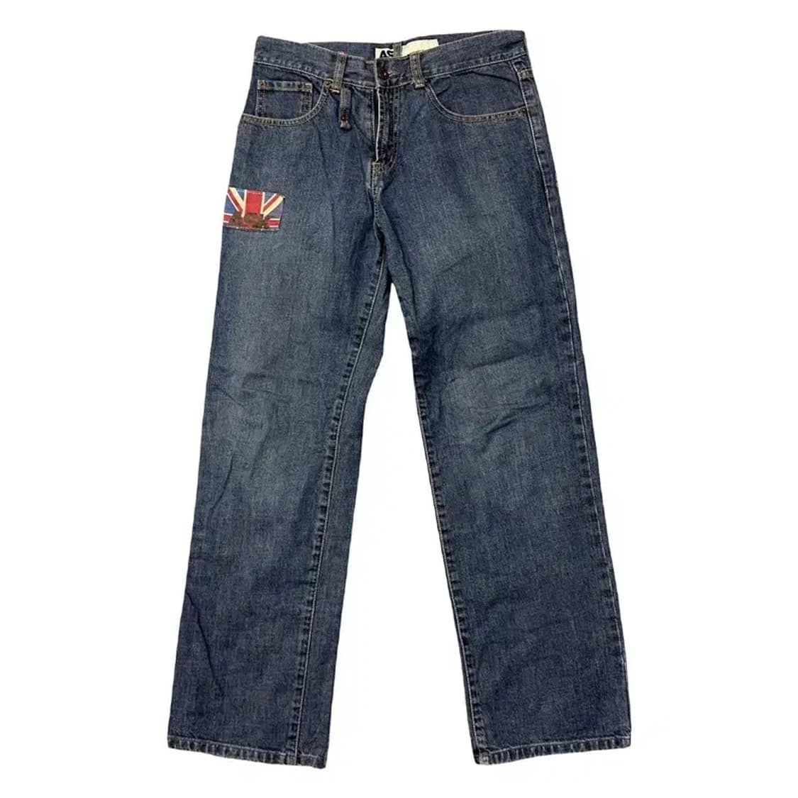 ASK Y2K 성조기 백프린팅 데님 팬츠 30 상품이미지2