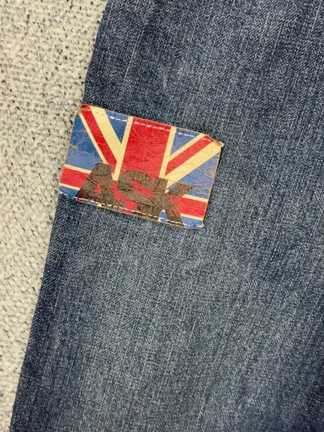 ASK Y2K 성조기 백프린팅 데님 팬츠 30 상품이미지6