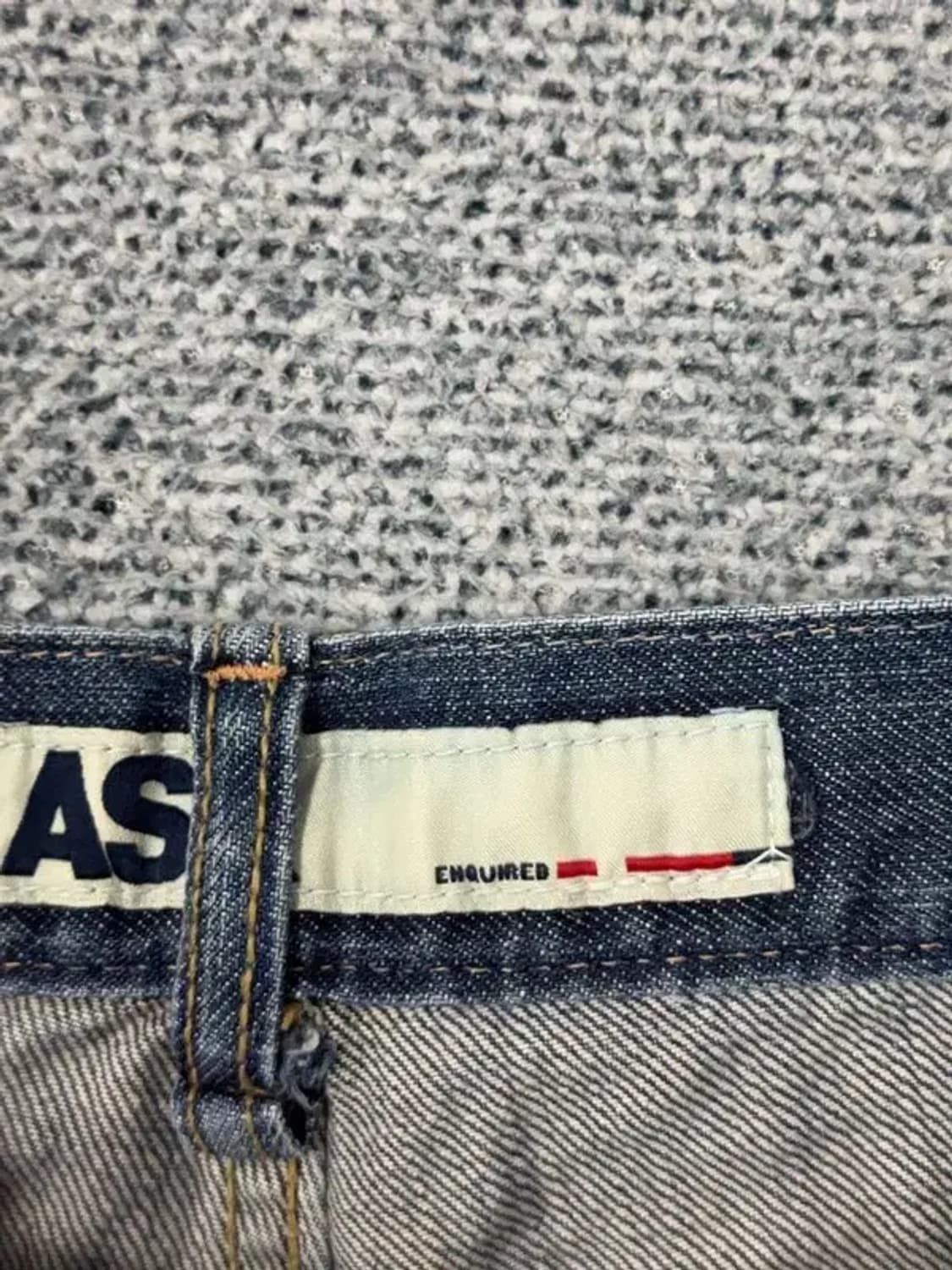 ASK Y2K 성조기 백프린팅 데님 팬츠 30 상품이미지8