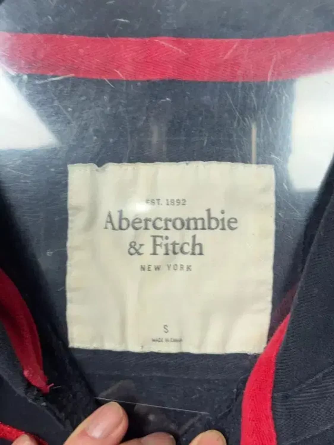 아베크롬비 자수 로고 Y2K 네이비 후드티 S 상품이미지7