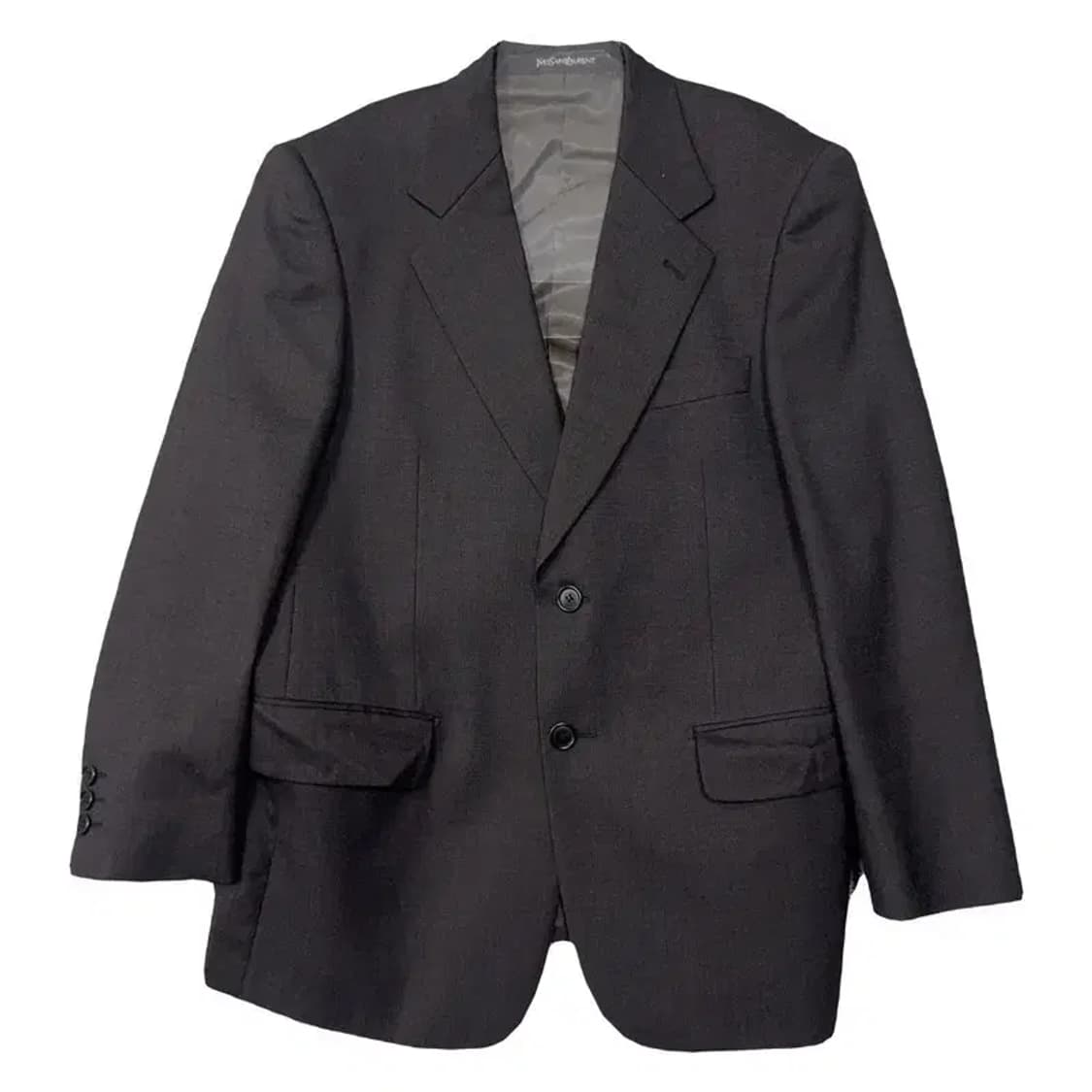 입생로랑 그레이 투버튼 정장 블레이저 37R 상품이미지1