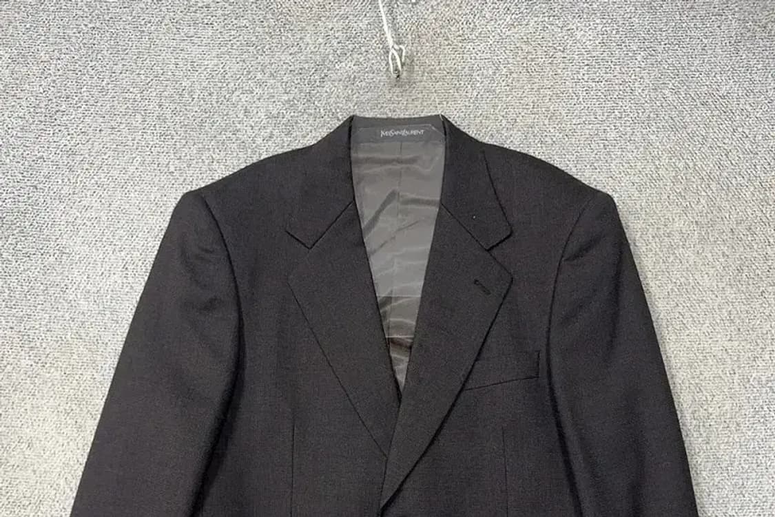 입생로랑 그레이 투버튼 정장 블레이저 37R 상품이미지3