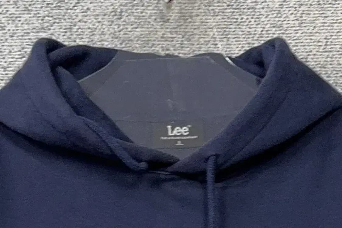 리 프린팅 네이비 후드티 S 상품이미지5