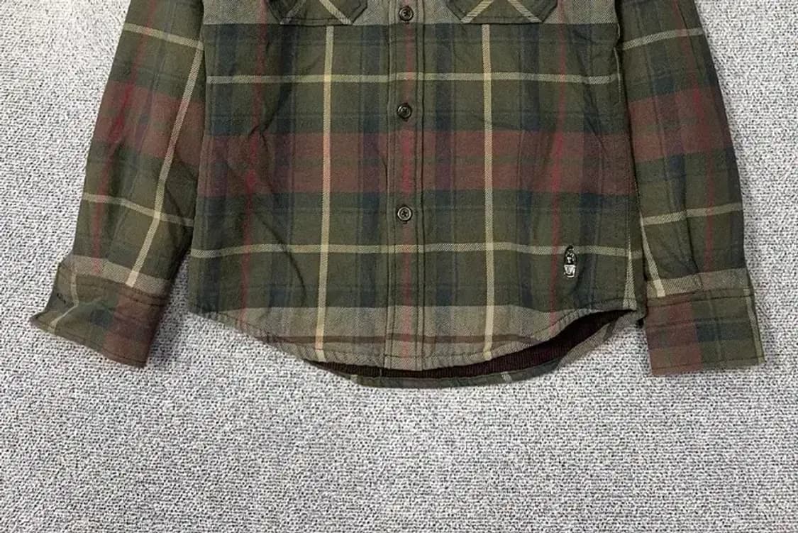 티니위니 체크 카키 베어 로고 점퍼 셔츠 L 상품이미지4