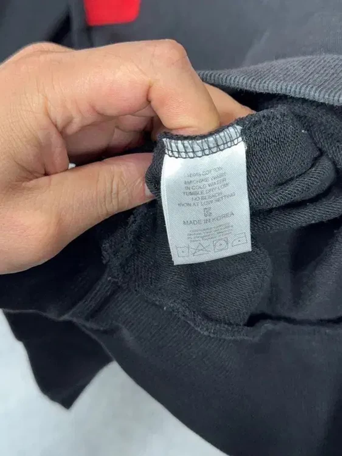 아임낫어휴먼비잉 프린팅 블랙 맨투맨 X-LARGE 상품이미지10