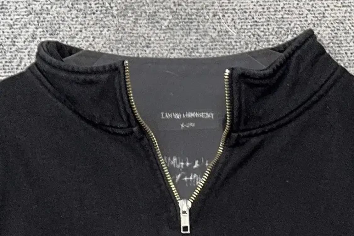 아임낫어휴먼비잉 프린팅 블랙 맨투맨 X-LARGE 상품이미지5