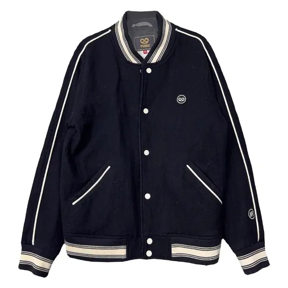 푸부 로고 자수 단가라 스타디움 자켓 M 상품이미지1