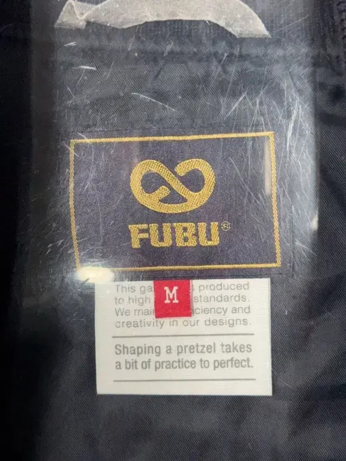 푸부 로고 자수 단가라 스타디움 자켓 M 상품이미지10