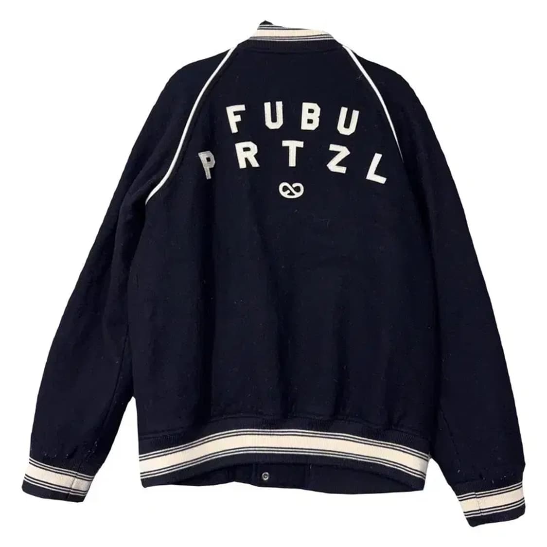 푸부 로고 자수 단가라 스타디움 자켓 M 상품이미지2