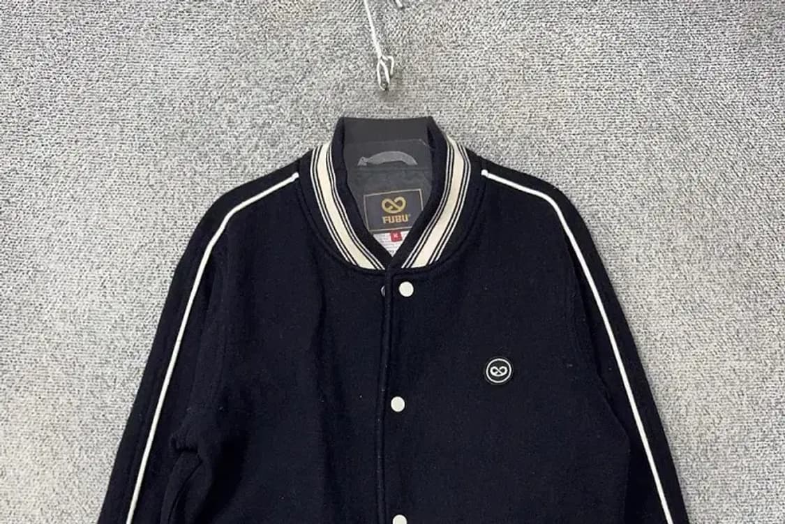 푸부 로고 자수 단가라 스타디움 자켓 M 상품이미지3