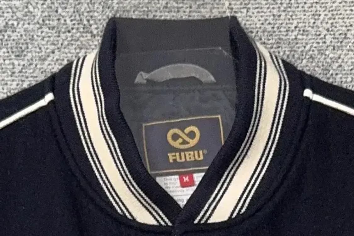 푸부 로고 자수 단가라 스타디움 자켓 M 상품이미지5