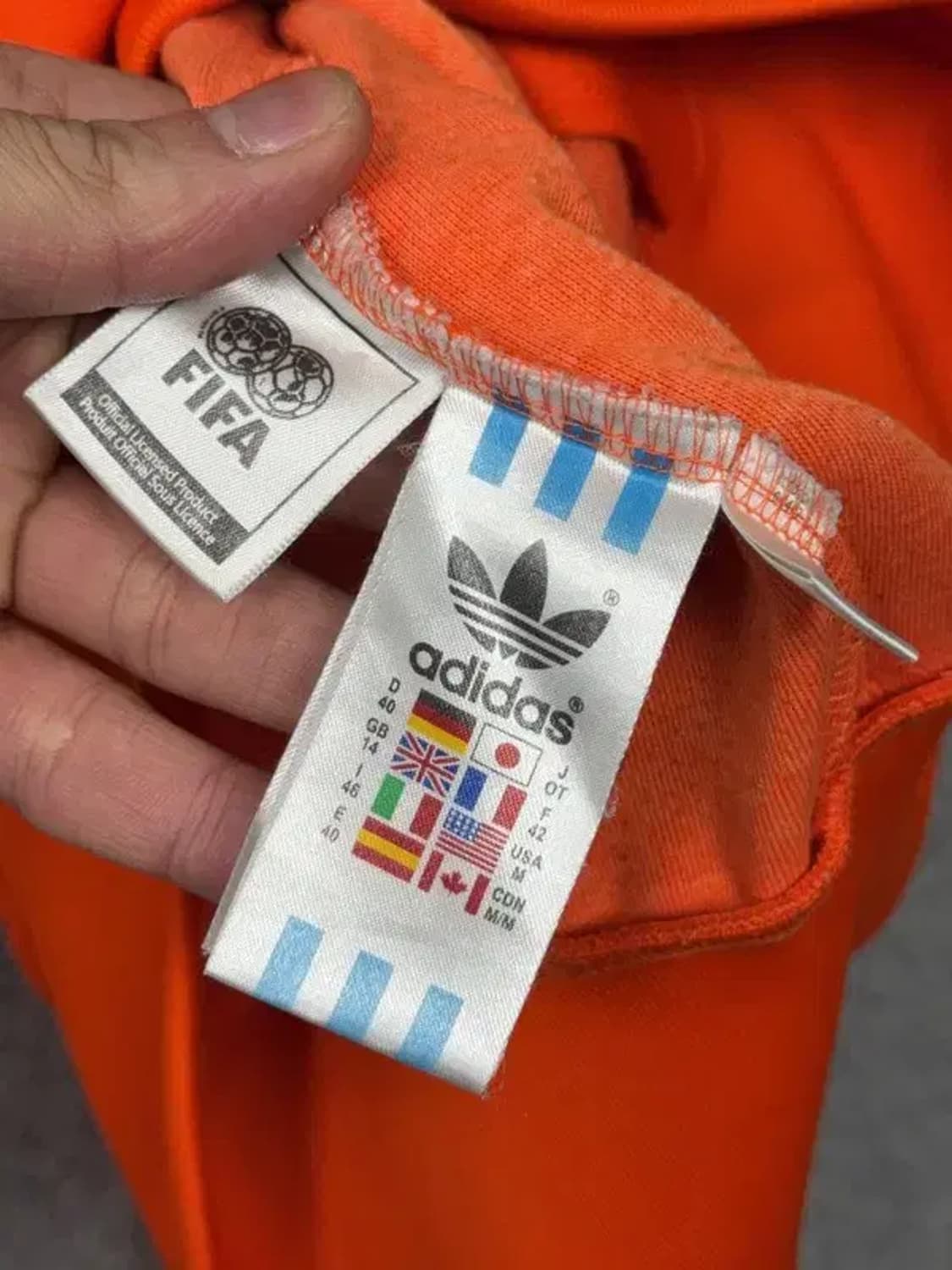 아디다스 네덜란드 국대 트랙탑 집업 저지 M 상품이미지10