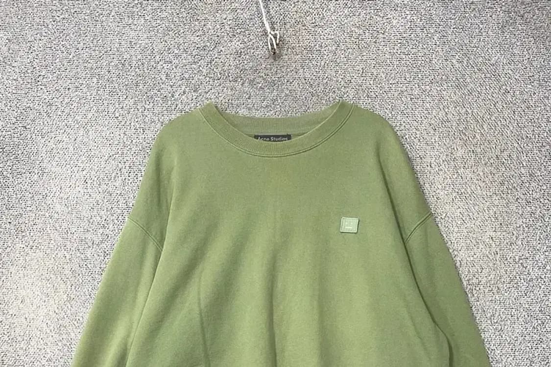 아크네 라이트 그린 로고 스웻셔츠 M 상품이미지3