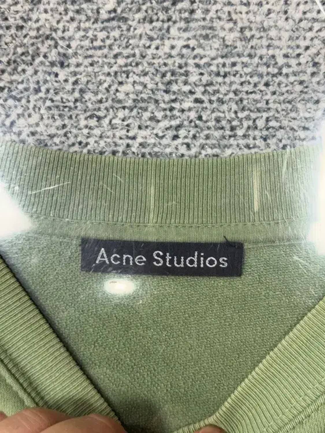 아크네 라이트 그린 로고 스웻셔츠 M 상품이미지7