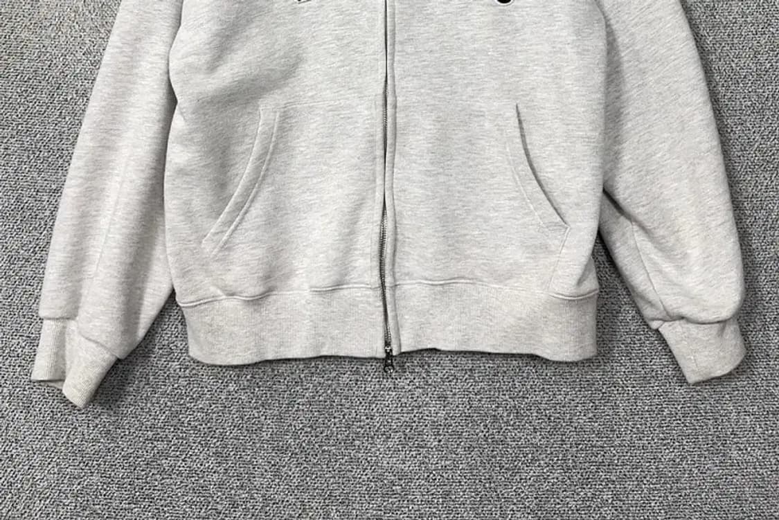 코드그라피 스펠 로고 라이트 그레이 후드 집업 M 상품이미지4