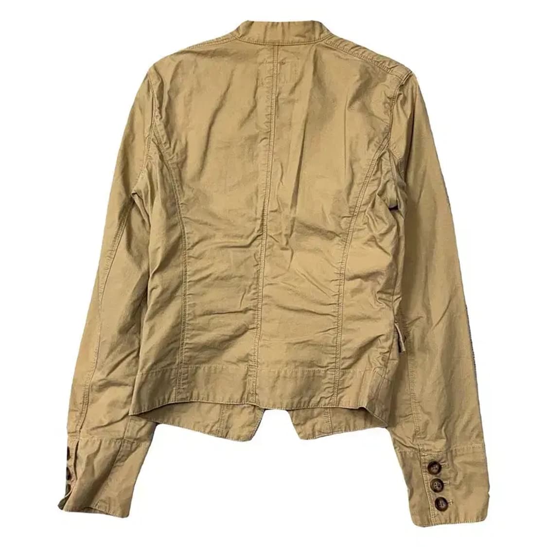 폴로 베이지 Y2K 빈티지 버튼 코튼 자켓 S 상품이미지2