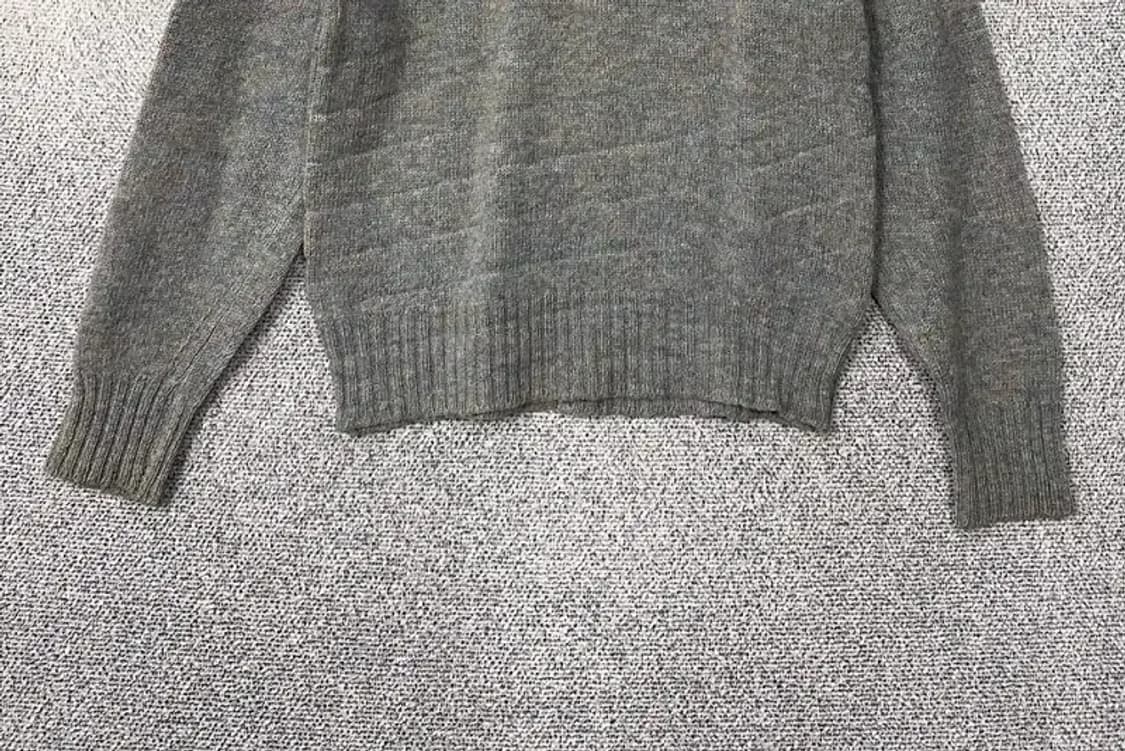스코틀랜드 빈티지 그레이 울 니트 M 상품이미지4