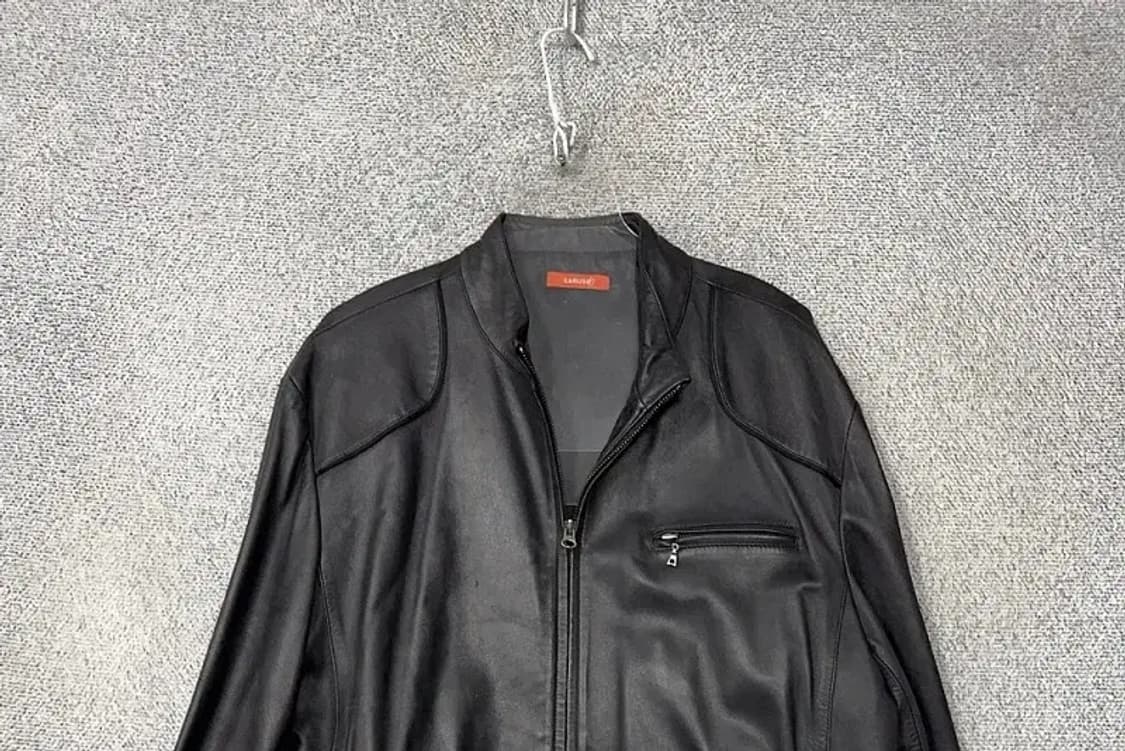 CARUSO 클래식 램스킨 블랙 양가죽 자켓 XL 상품이미지3