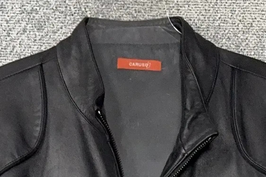 CARUSO 클래식 램스킨 블랙 양가죽 자켓 XL 상품이미지5