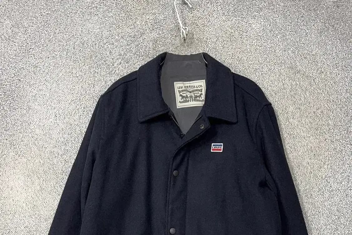 리바이스 네이비 심플 로고 울 코치 자켓 S 상품이미지3