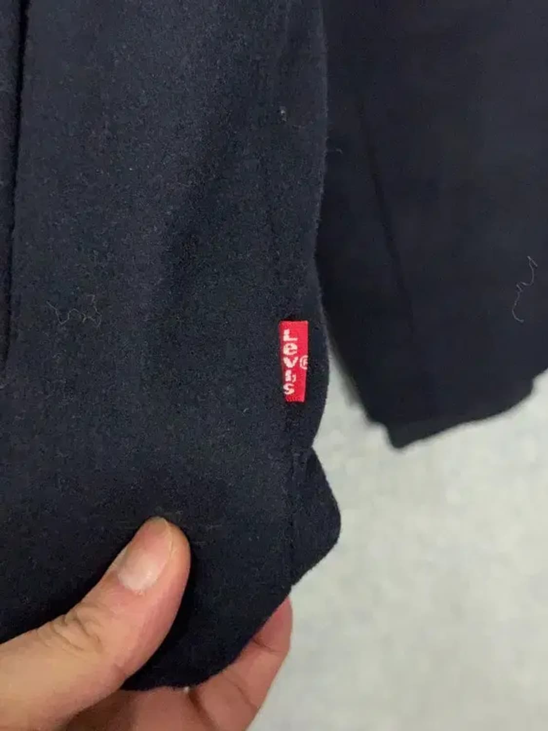 리바이스 네이비 심플 로고 울 코치 자켓 S 상품이미지6