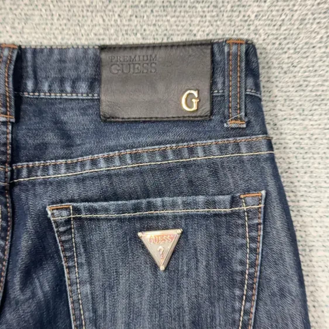 게스 실버로고 데님팬츠 29 상품이미지4