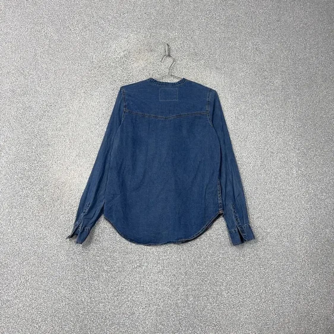 아베크롬비 리본 데님 블라우스 M 상품이미지2