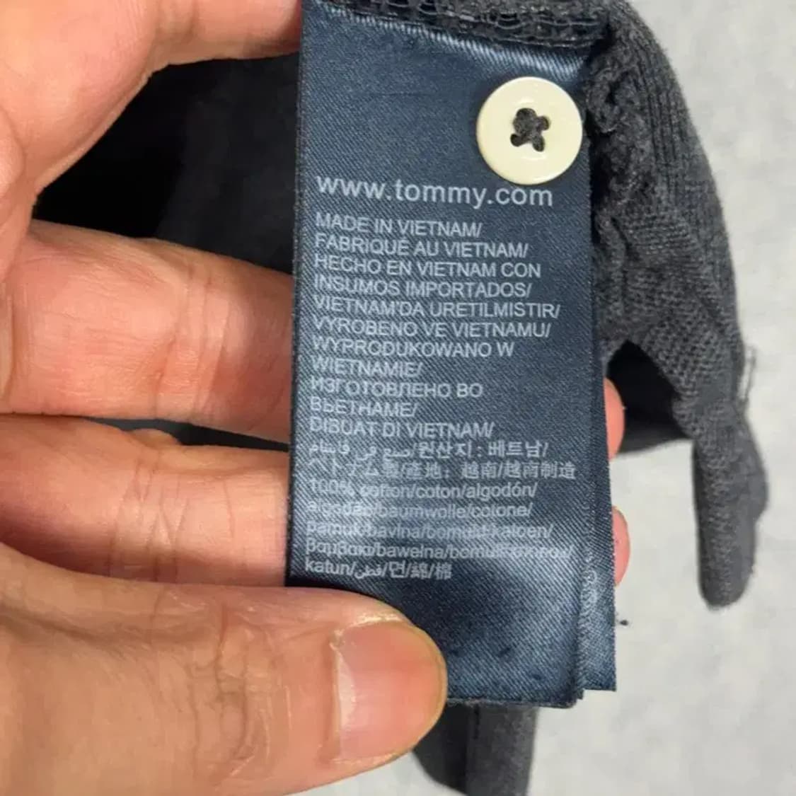 타미힐피거 그레이 반팔 카라티 XL 상품이미지4