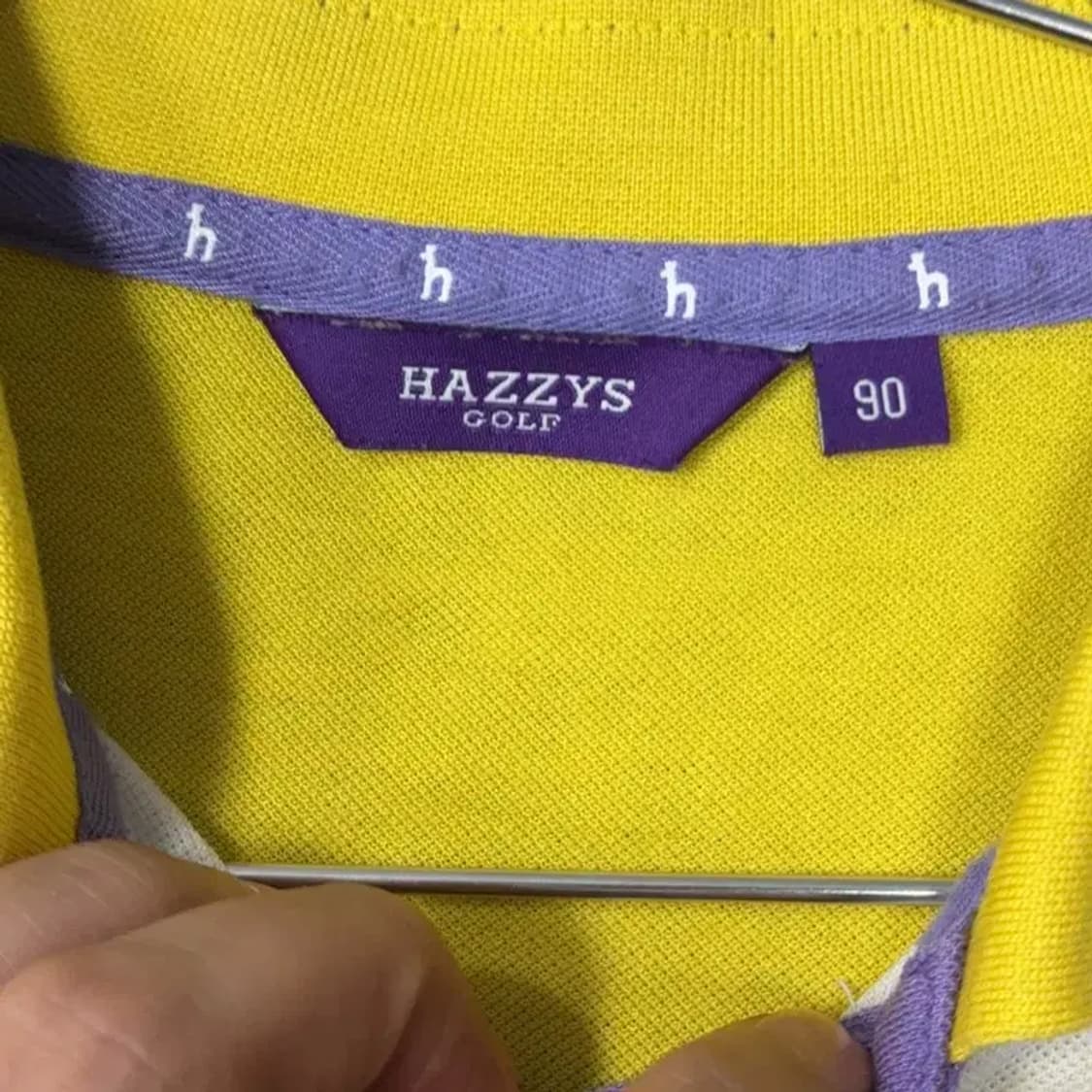 해지스 골프 여성 옐로우 기능성 긴팔 카라티 90 상품이미지3