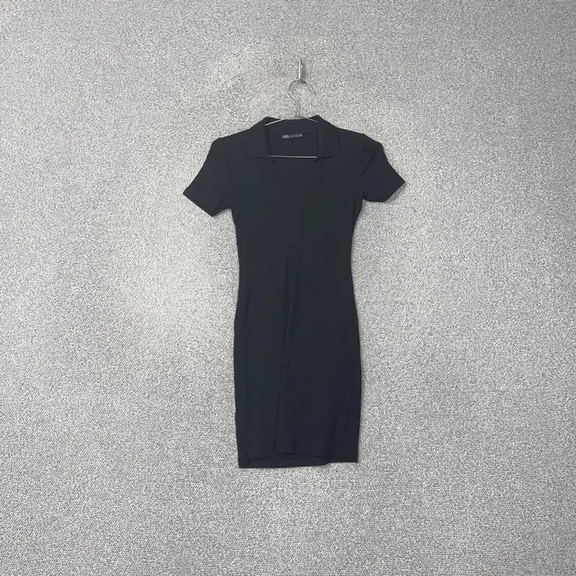 자라 골지 브이넥 카라 원피스 S 상품이미지1