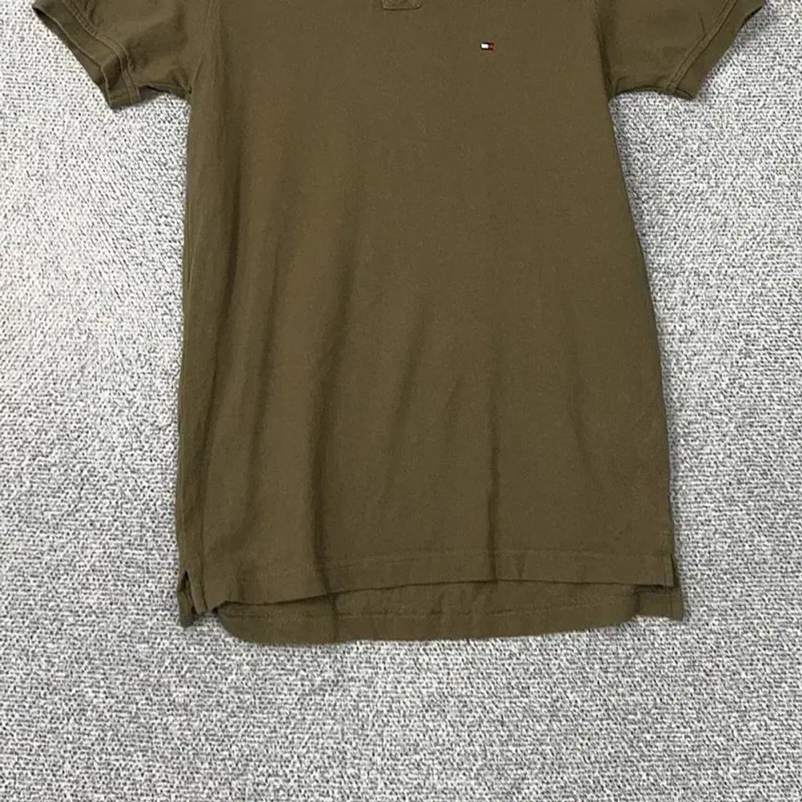 타미힐피거 카키 반팔 카라티 XS 상품이미지4