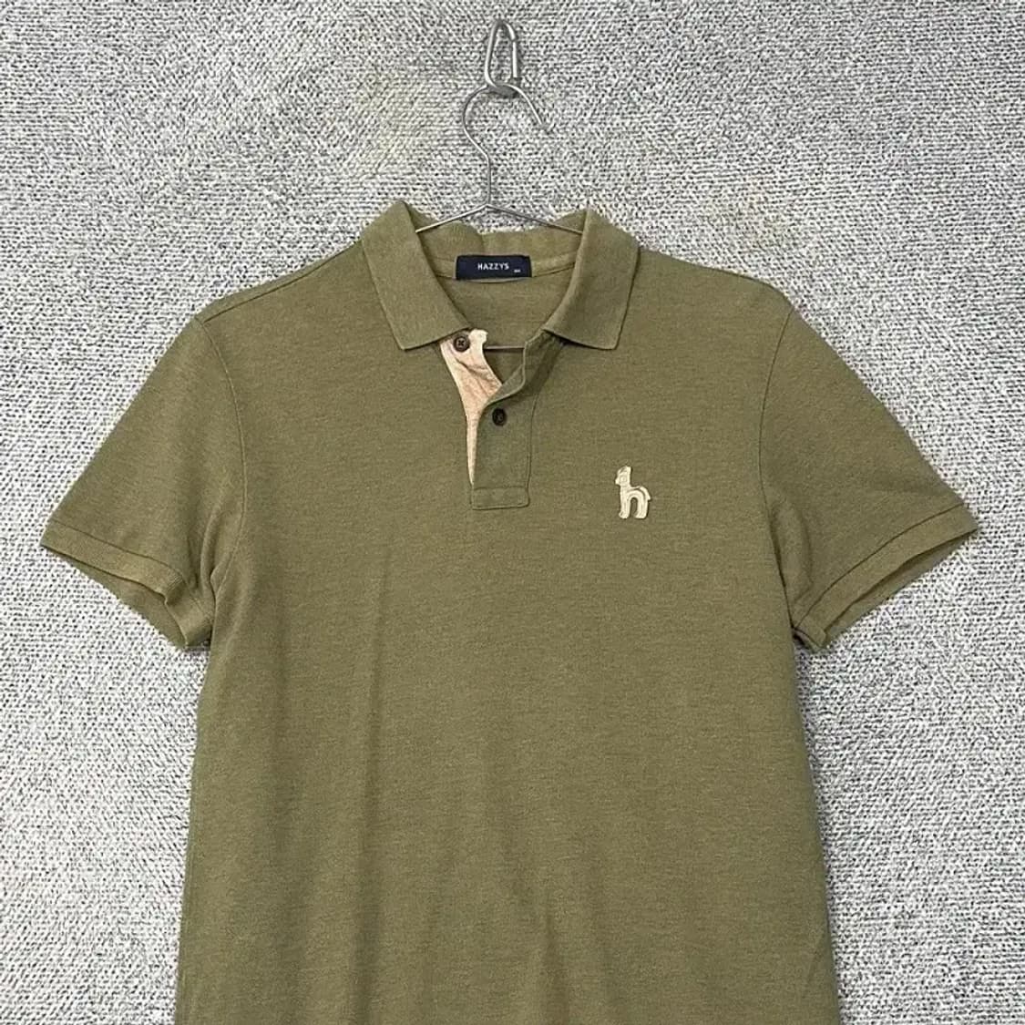 해지스 카키 반팔 카라티 100 상품이미지3