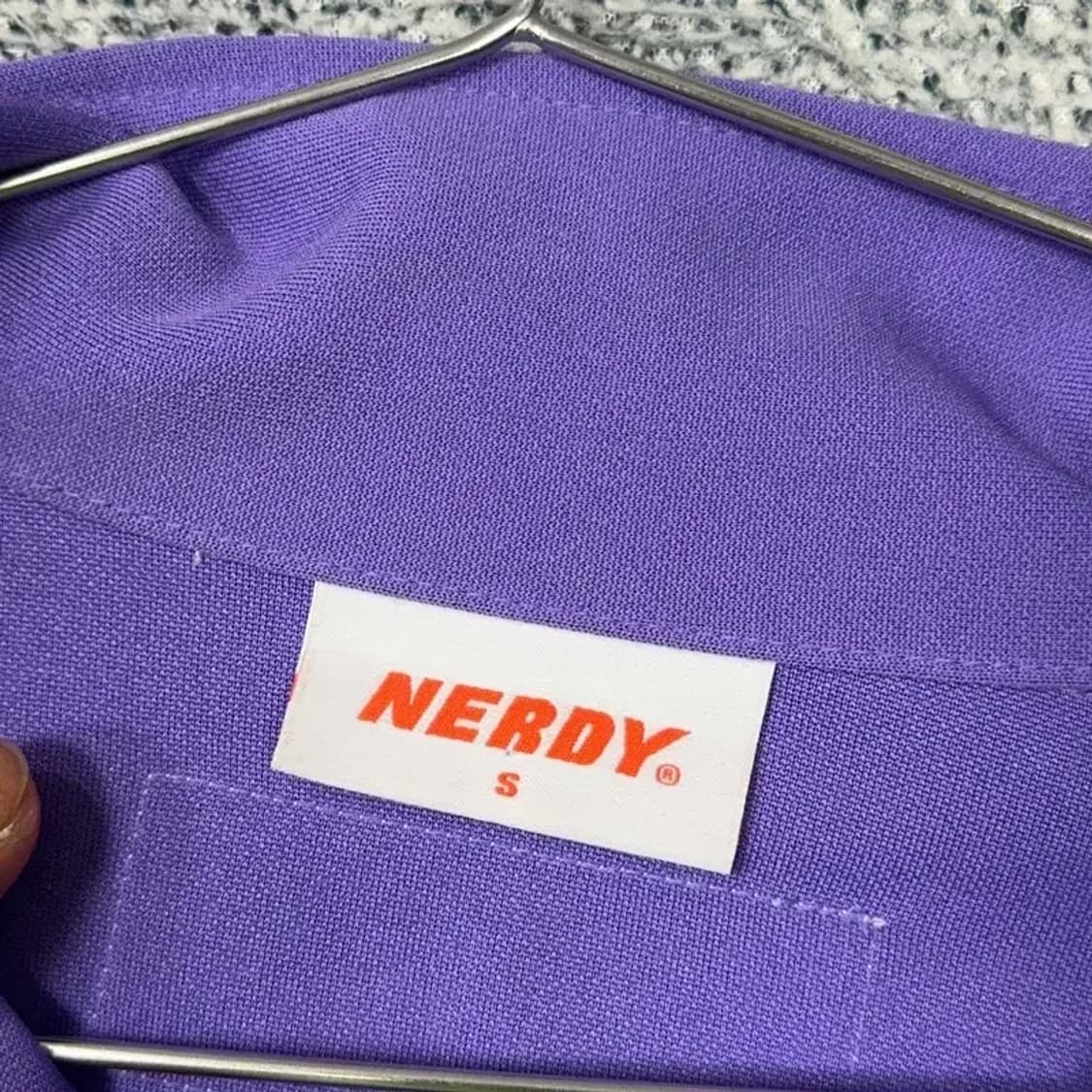 널디 퍼플 트랙탑 집업 져지 M 상품이미지3