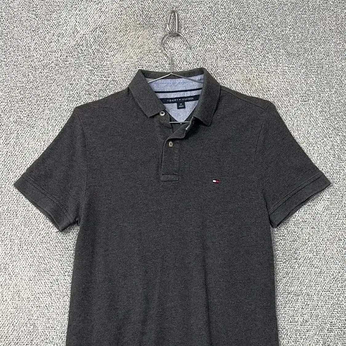 타미힐피거 그레이 반팔 카라티 XS 상품이미지3