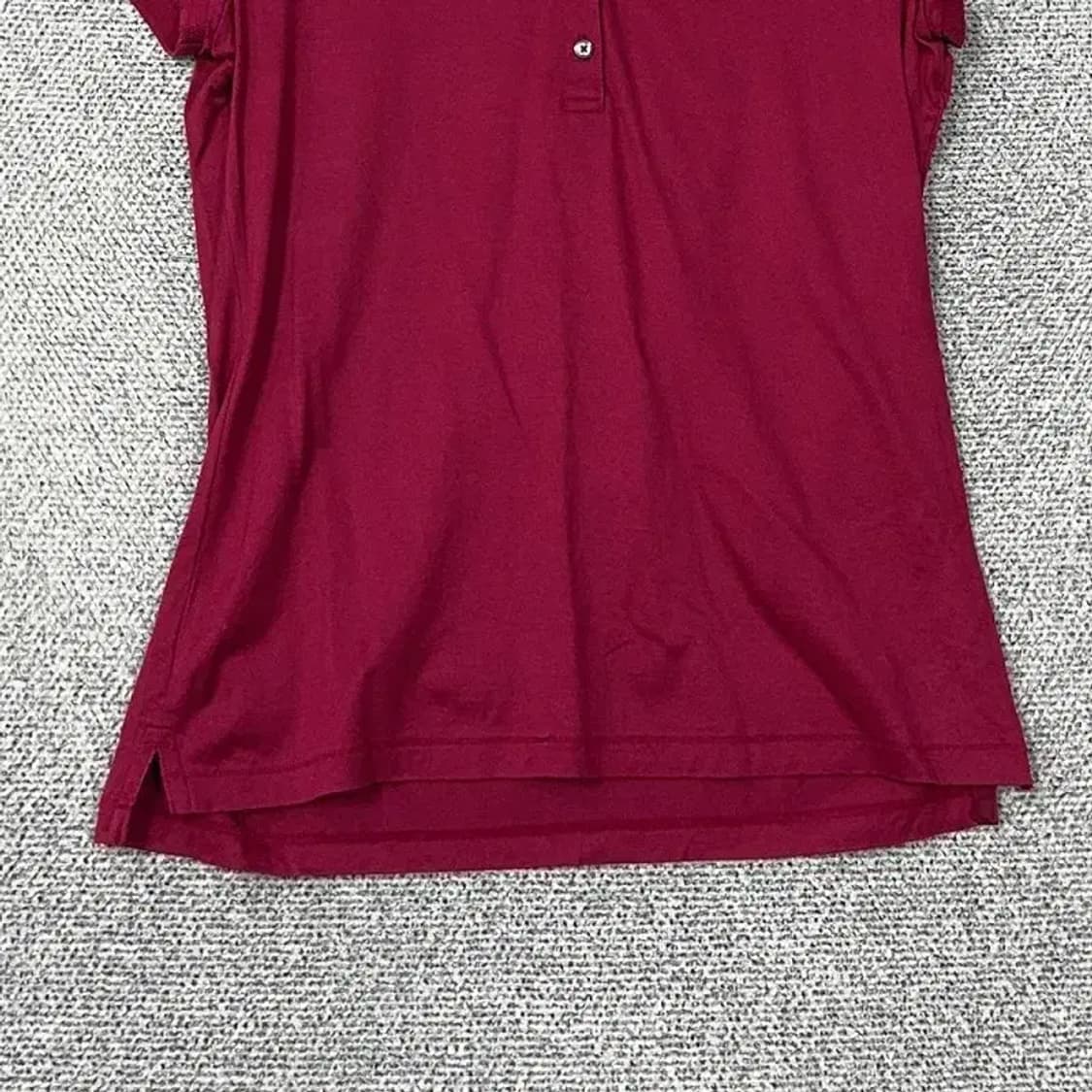 해지스 여성 버건디 반팔 카라티 90-165 상품이미지4