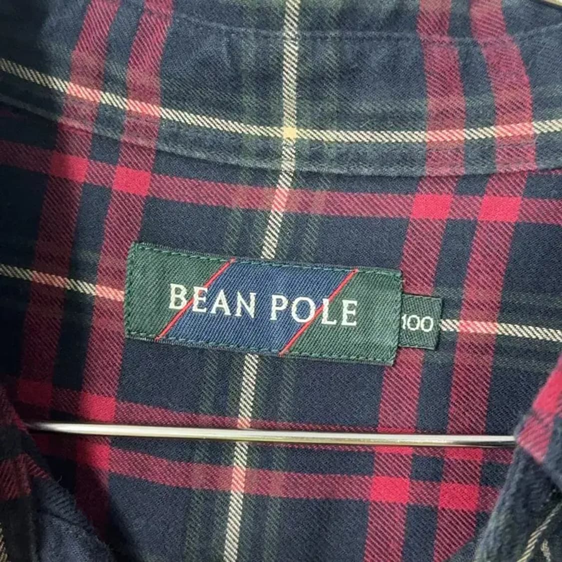 빈폴 로고 빈티지 체크셔츠 100 상품이미지3