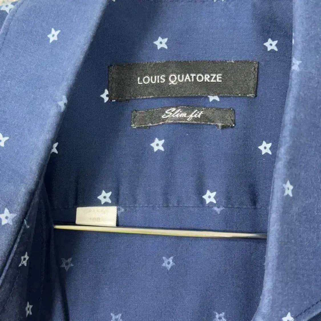 루이까또즈 도트 네이비 셔츠 100 상품이미지3