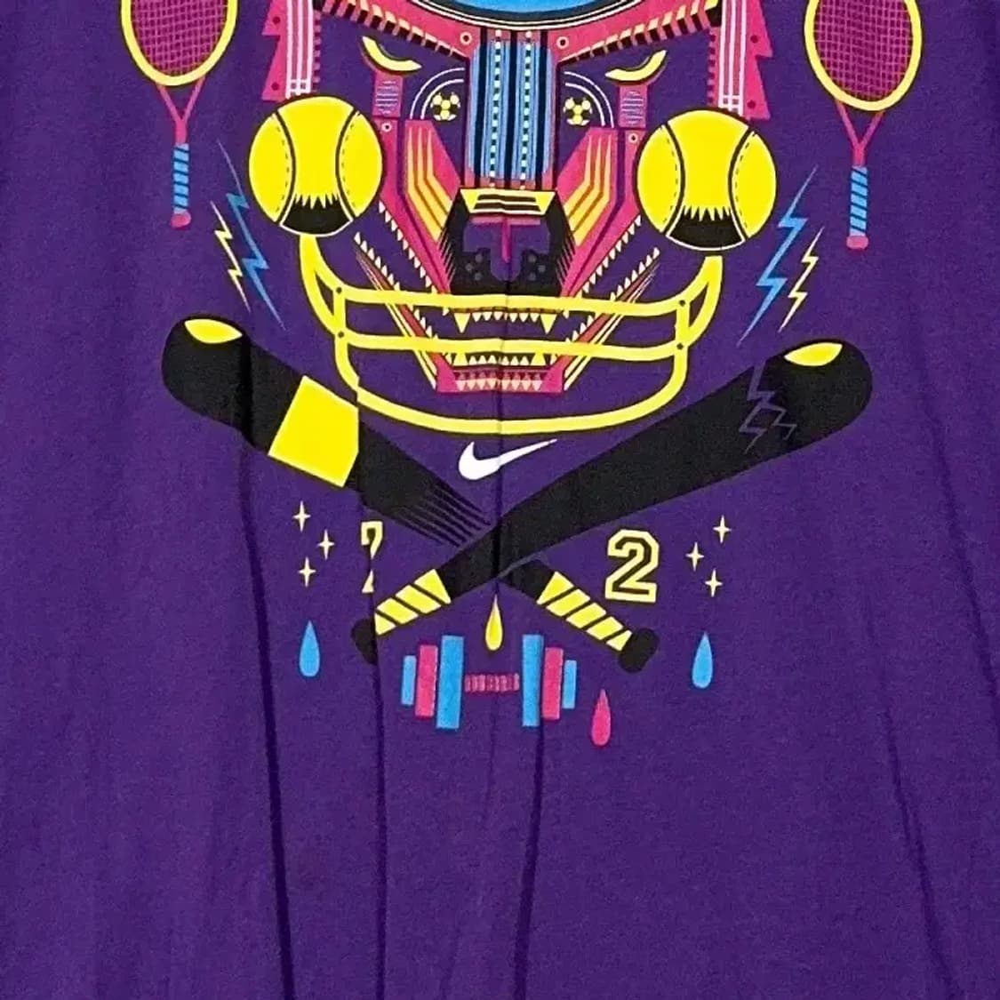 나이키 빈티지 프린팅 반팔티 L 상품이미지3