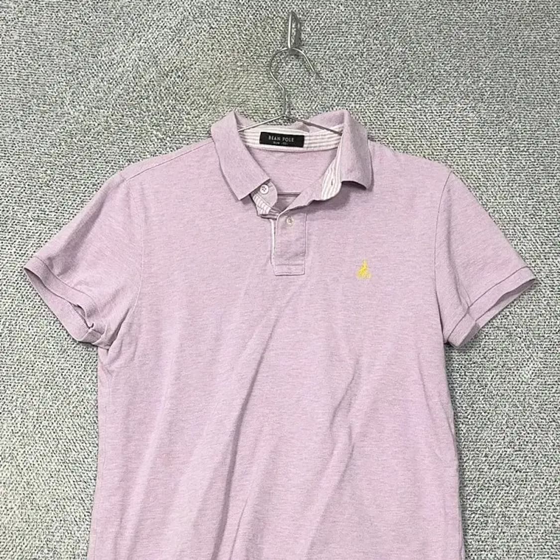 빈폴 연보라 로고 반팔 카라티 100 상품이미지3