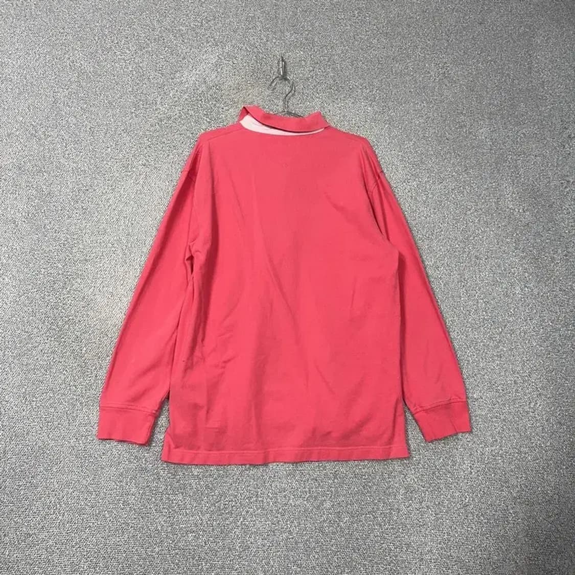 타미힐피거 핑크 빈티지 긴팔 카라티 L 상품이미지2